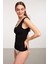 Basic Singlet Pamuklu Kalın Askılı Atlet Siyah 2