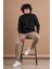 Fermuar Yaka Yarım Balıkçı Likralı Erkek Sweatshirt 1