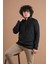 Fermuar Yaka Yarım Balıkçı Likralı Erkek Sweatshirt 2