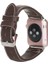Apple Watch Uyumlu Deri Kordon 42-44-45MM Nm4-As4 Kahverengi 2