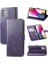 Motorola Moto G Stylus 2021 Dört Yapraklı Yonca Pu Kılıf Mor (Yurt Dışından) 1