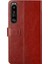 Sony Xperia Için Y Dikiş Deri Kılıfı 1 Iıı Kahverengi (Yurt Dışından) 5