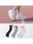 Çorapmanya 5 Çift Çok Renkli Kalp Desenli Yarım Konç Kadın Çorap