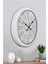 52 cm Beyaz Metal Klasik Duvar Saati 4
