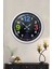 52 cm Beyaz Metal 13-24 Duvar Saati 2