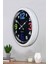 52 cm Beyaz Metal 13-24 Duvar Saati 3