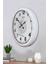 52 cm Beyaz Metal Bereket Duası Duvar Saati 3