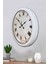 52 cm Beyaz Metal Dakika Duvar Saati 3
