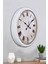52 cm Beyaz Metal Dakika Duvar Saati 4
