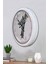 52 cm Beyaz Metal Dekoratif Duvar Saati 3