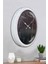 52 cm Beyaz Metal Desenli Duvar Saati 4