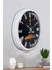 52 cm Beyaz Metal Kitchen Duvar Saati 4