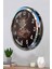52 cm Krom Metal Mevlevi Duvar Saati 3