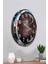 52 cm Krom Metal Mevlevi Duvar Saati 4