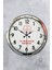 52 cm Krom Metal Milli Eğitim Duvar Saati 1