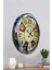 52 cm Krom Metal Modern Duvar Saati 4