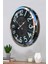 52 cm Krom Metal Retro Duvar Saati 3