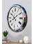 52 cm Krom Metal Roma Rakamlı Duvar Saati 3