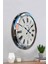52 cm Krom Metal Roma Rakamlı Duvar Saati 4