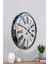 52 cm Krom Metal Roma Rakamlı Duvar Saati 4