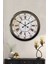 52 cm Siyah Metal Dakika Duvar Saati 2