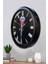 52 cm Siyah Metal Deniz Anası Duvar Saati 3