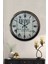 52 cm Siyah Metal Home Duvar Saati 2