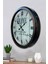 52 cm Siyah Metal Home Duvar Saati 3