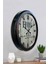 52 cm Siyah Metal Home Duvar Saati 4