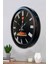 52 cm Siyah Metal Kitchen Duvar Saati 3