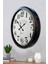 52 cm Siyah Metal Regent Street Duvar Saati 3