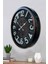52 cm Siyah Metal Retro Duvar Saati 3
