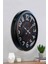 52 cm Siyah Metal Retro Duvar Saati 4