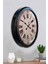 52 cm Siyah Metal Roma Rakamlı Duvar Saati 4