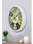 52 cm Beyaz Metal Modern Duvar Saati 3