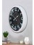 52 cm Beyaz Metal Retro Duvar Saati 3