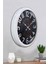52 cm Beyaz Metal Retro Duvar Saati 4