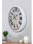 52 cm Beyaz Metal Roma Rakamlı Duvar Saati 3