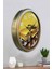 52 cm Eskitme Metal Araba Galeri Duvar Saati 4