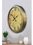 52 cm Eskitme Metal Butterfly Duvar Saati 3