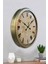 52 cm Eskitme Metal Hattat Duvar Saati 4