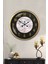 52 cm Eskitme Metal Mermer Desen Duvar Saati 2