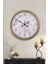 52 cm Eskitme Metal Mermer Desen Duvar Saati 2