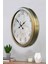 52 cm Eskitme Metal Mermer Desen Duvar Saati 3