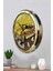 52 cm Gold Metal Araba Galeri Duvar Saati 3