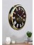 52 cm Gold Metal Dekoratif Duvar Saati 4