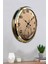 52 cm Gold Metal Dekoratif Duvar Saati 4