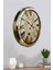 52 cm Gold Metal Eskitme Duvar Saati 4