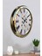 52 cm Gold Metal Eskitme Duvar Saati 4