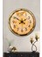 52 cm Gold Metal Eskitme Kadran Duvar Saati 2